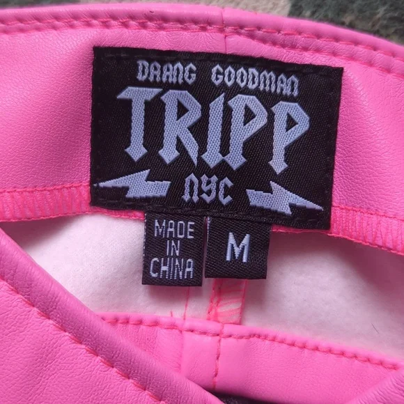 TRIPP NYC pleather crop top bra - Picture 3 of 4